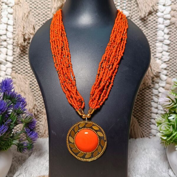 Bohemian Knot Handmade Beaded Necklace - Image 8
