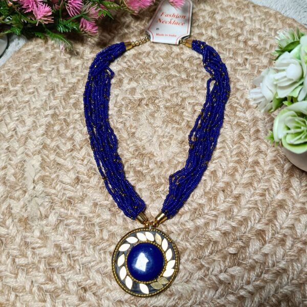 Bohemian Knot Handmade Beaded Necklace - Image 9