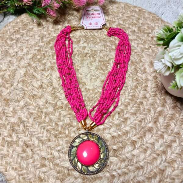 Bohemian Knot Handmade Beaded Necklace - Image 11