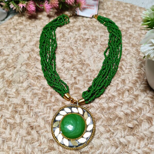 Bohemian Knot Handmade Beaded Necklace - Image 13