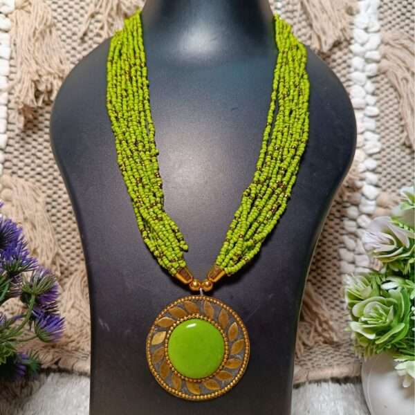 Bohemian Knot Handmade Beaded Necklace - Image 16
