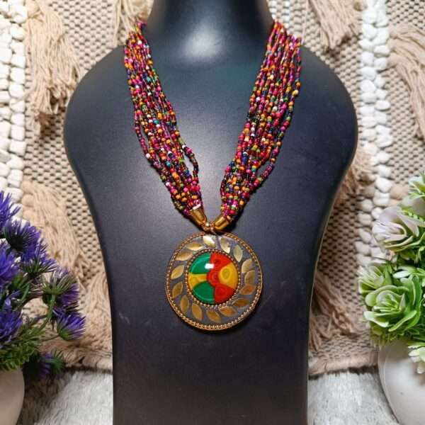 Bohemian Knot Handmade Beaded Necklace