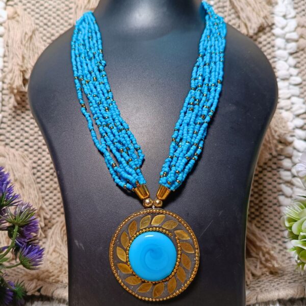 Bohemian Knot Handmade Beaded Necklace - Image 6