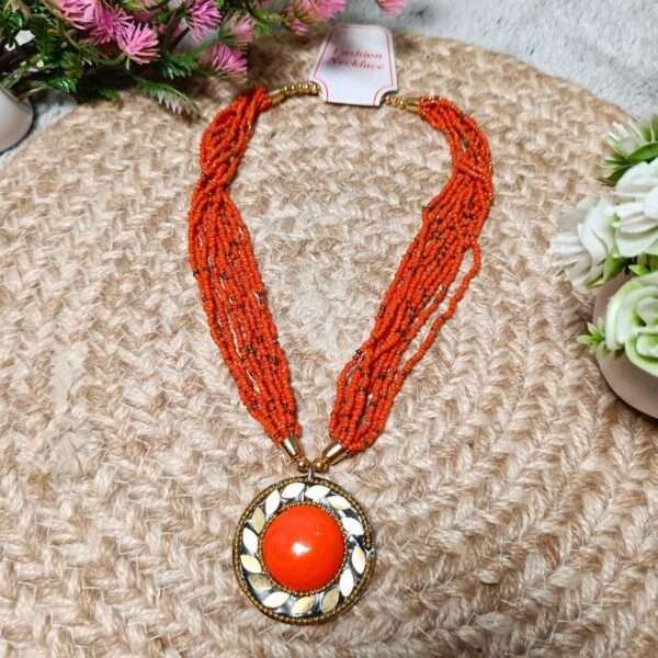 Bohemian Knot Handmade Beaded Necklace - Image 7
