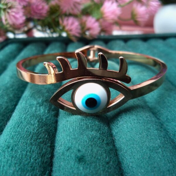 Stainless Steel Anti Tarnish Evil Eye Bracelet - Image 3