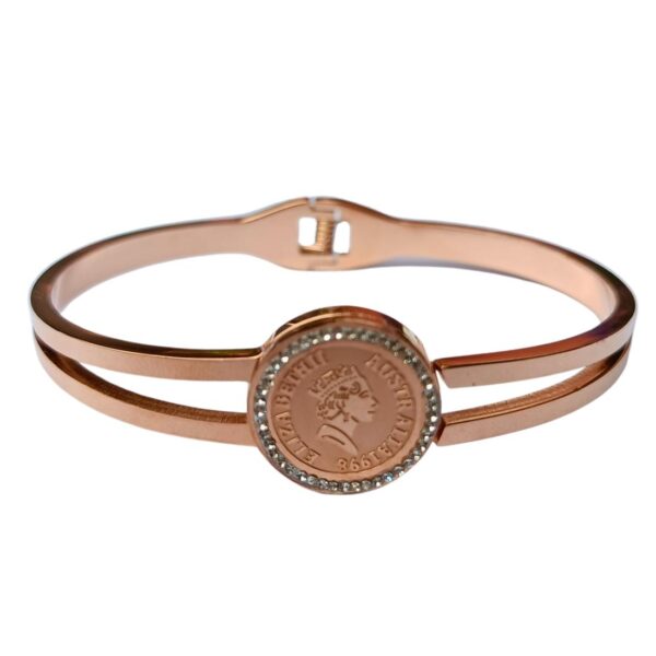 Stainless Steel Anti Tarnish Queen style Gold-plated Bracelet