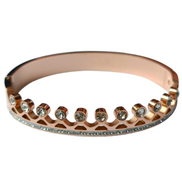 Stainless Steel Anti Tarnish Zircon Gold-plated Bracelet