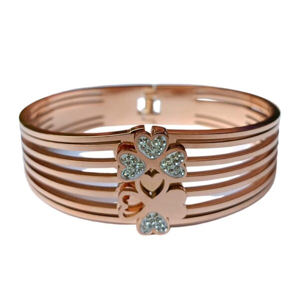 Stainless Steel Anti Tarnish Zircon Gold-plated Bracelet