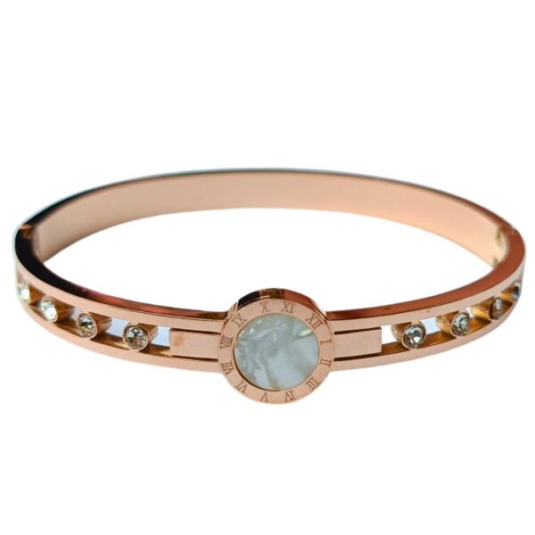 Stainless Steel Anti Tarnish Mother of Pearl Gold-plated Bracelet