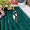 Stainless Steel Anti Tarnish Heart style Zircon Gold-plated Bracelet - Image 2