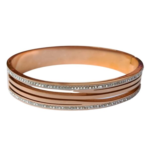 Stainless Steel Anti Tarnish Zircon Gold-plated Bracelet