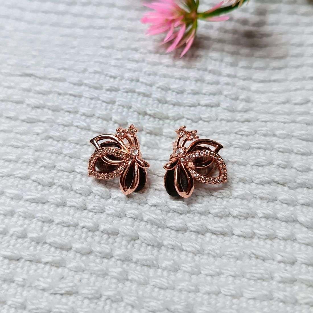 Butterfly Kiss Stainless Steel Anti Tarnish Earrings - Image 3