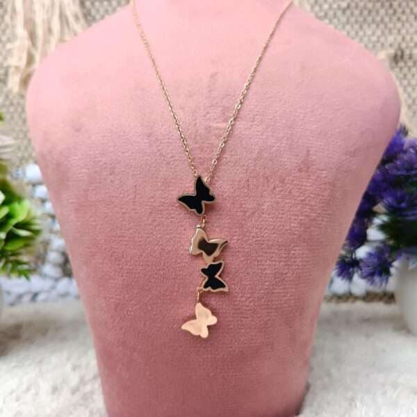 Butterfly Premium Pendant Stainless Steel Anti Tarnish Chain - Image 2