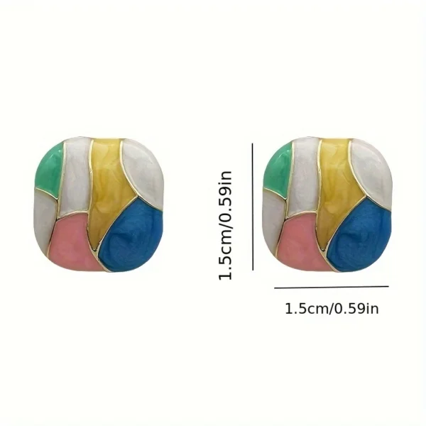 Candy Mosaic Studs - Image 3
