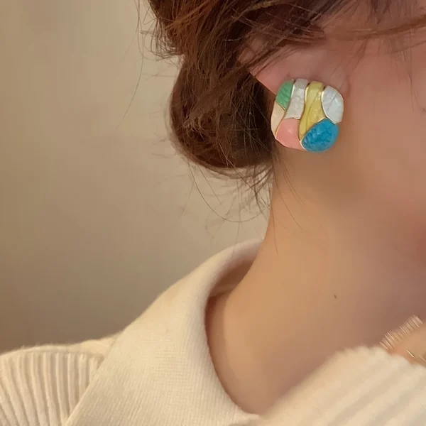 Candy Mosaic Studs - Image 4