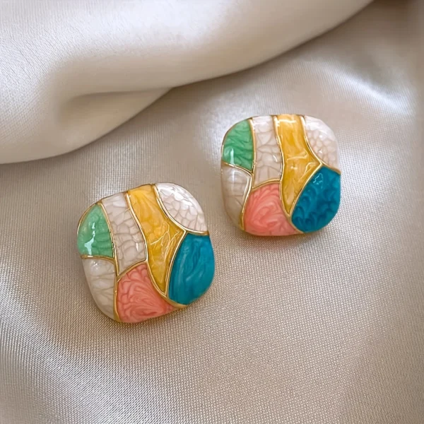 Candy Mosaic Studs - Image 2