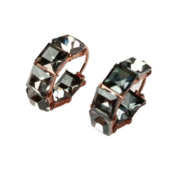 Crystal Core Stainless Steel Anti Tarnish Drops Earrings - Image 2