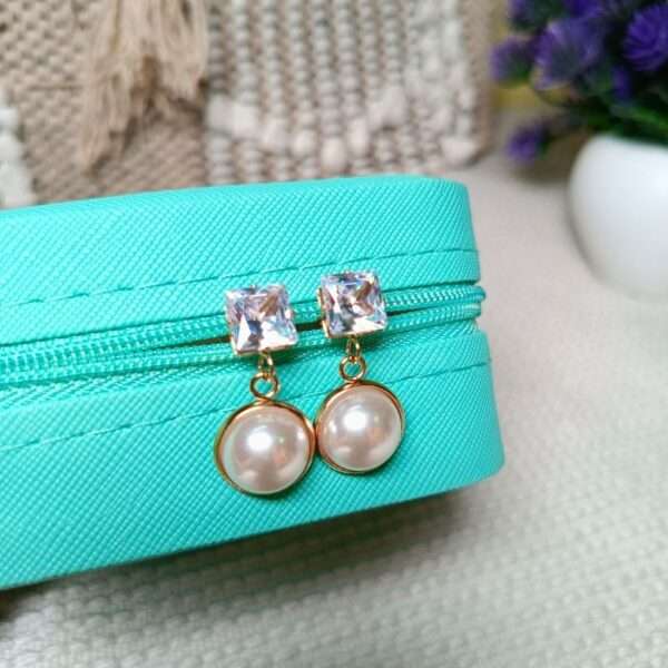 Crystal Grace Stainless Steel Anti Tarnish Earrings - Image 2