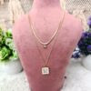 Celestial Charm Double Layer Stainless Steel Anti Tarnish Pendant Chain - Image 2