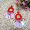 Tropical Carnival Danglers Handmade Earrings - Image 2