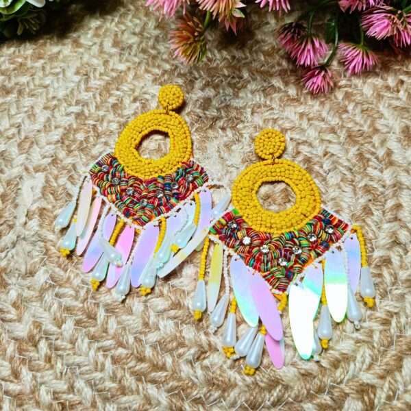 Tropical Carnival Danglers Handmade Earrings