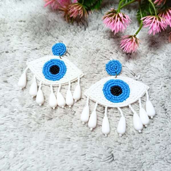 Evil Eye Charm Handmade Earrings