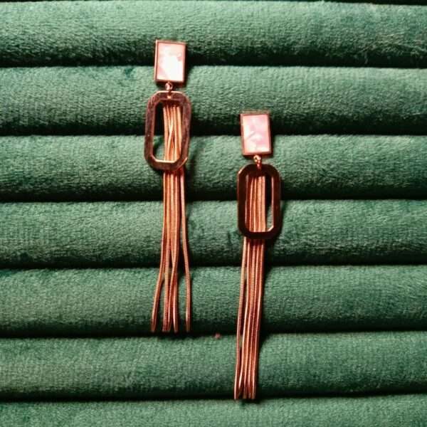 Eclipse Stainless Steel Anti Tarnish Dangle Earrings