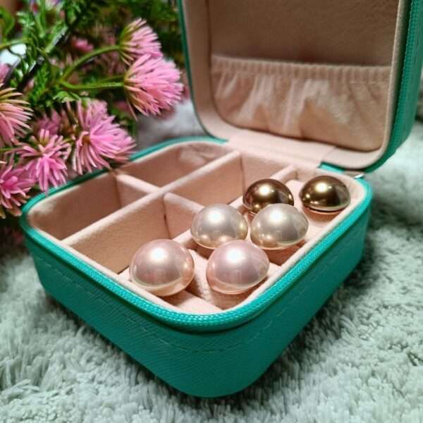 Everyday Elegance Pearl Stainless Steel Anti Tarnish Studs Earrings - Image 9