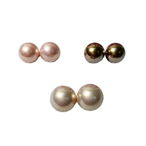 Everyday Elegance Pearl Stainless Steel Anti Tarnish Studs Earrings