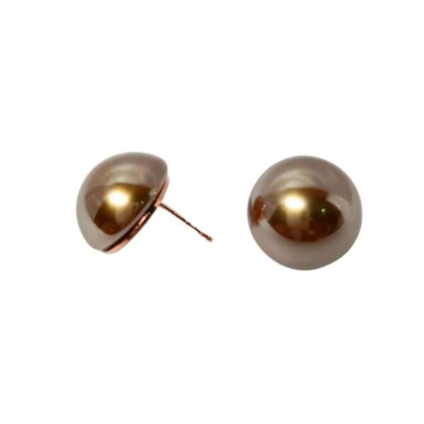 Everyday Elegance Pearl Stainless Steel Anti Tarnish Studs Earrings - Image 3