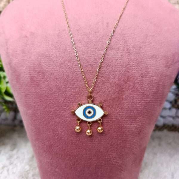 Evil Eye Dangle Stainless Steel Anti Tarnish Chain - Image 2