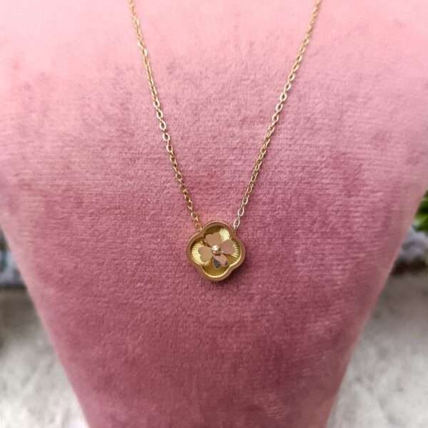 Four Leaf Clover Pendant Stainless Steel Anti Tarnish Chain - Image 2