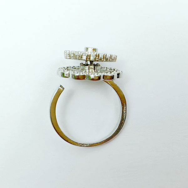 Galaxy Gaze Cocktail Top Spnning Adjustable Ring - Image 2