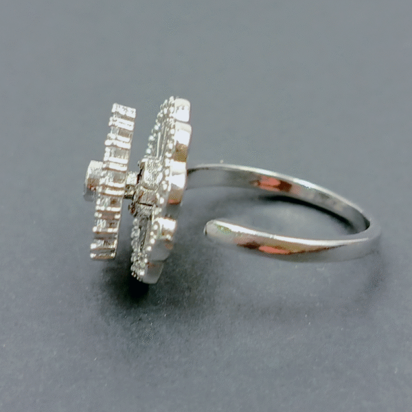 Galaxy Gaze Cocktail Top Spnning Adjustable Ring - Image 3