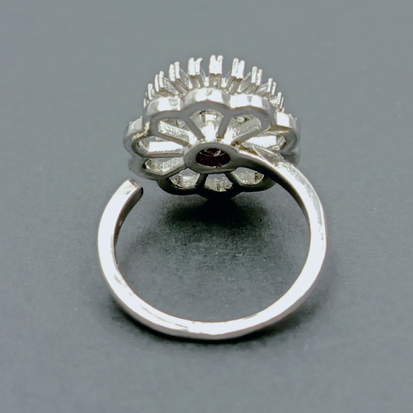 Galaxy Gaze Cocktail Top Spnning Adjustable Ring - Image 4