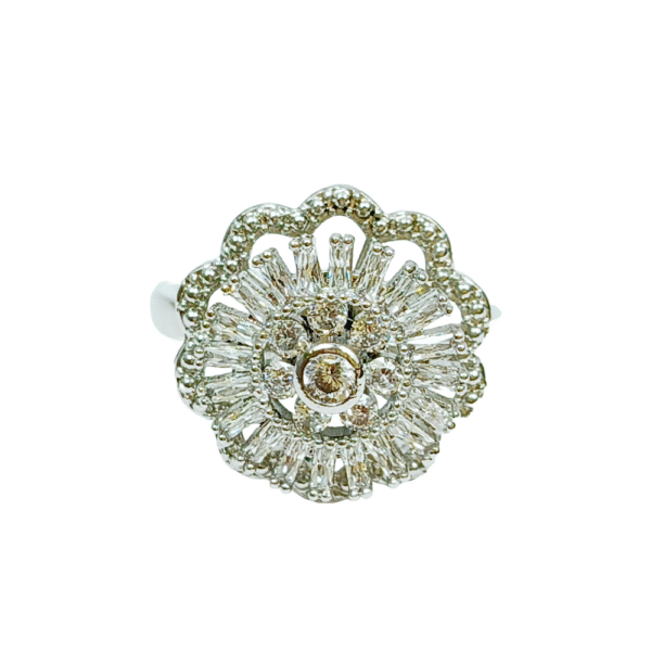 Galaxy Gaze Cocktail Top Spnning Adjustable Ring
