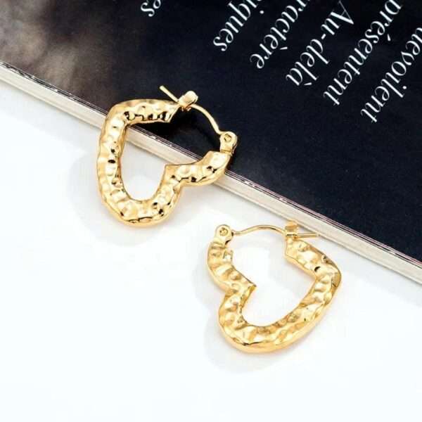 Gleaming Love Loop Stainless Steel Hoops