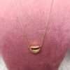 Golden Blush Pendant Stainless Steel Anti Tarnish Chain - Image 2