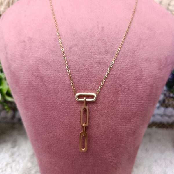 Golden Bond Pendant Stainless Steel Anti Tarnish Chain - Image 2