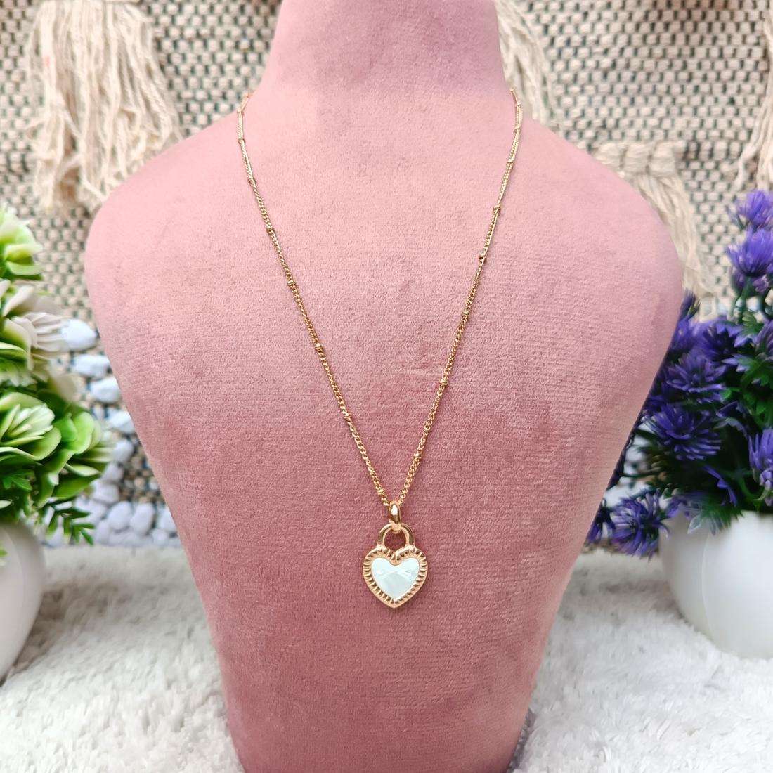 Heart Look Reversible Stainless Steel Anti Tarnish Chain