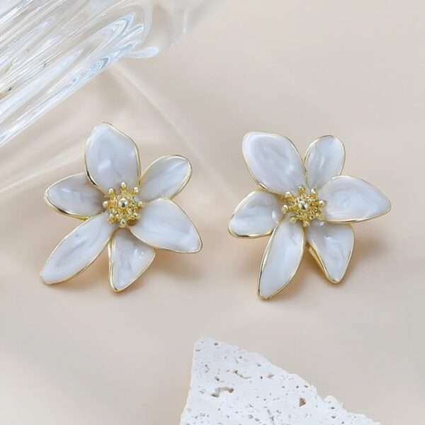 Marble Blossom Studs - Image 2