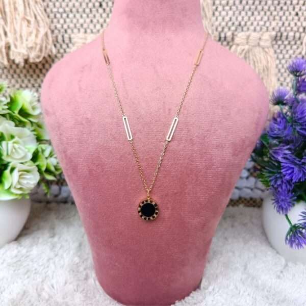 Midnight Muse Pendant Stainless Steel Anti Tarnish Chain