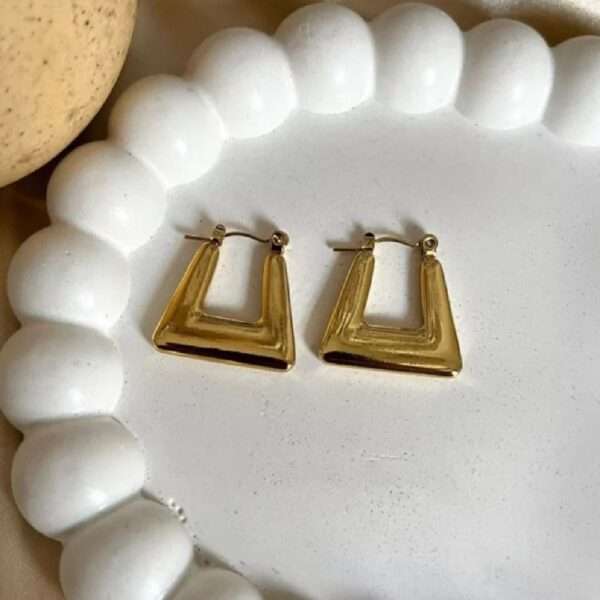 Modern Edge Stainless Steel Hoops - Image 2