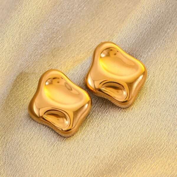 Molten Gold Stainless Steel Stud - Image 5