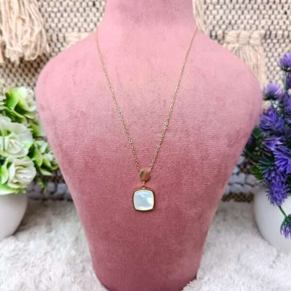 Moonlit Glow Pendant Stainless Steel Anti Tarnish Chain