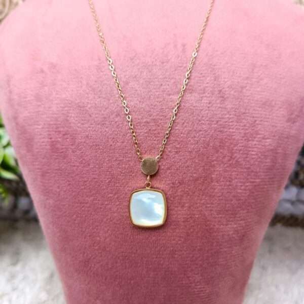 Moonlit Glow Pendant Stainless Steel Anti Tarnish Chain - Image 2