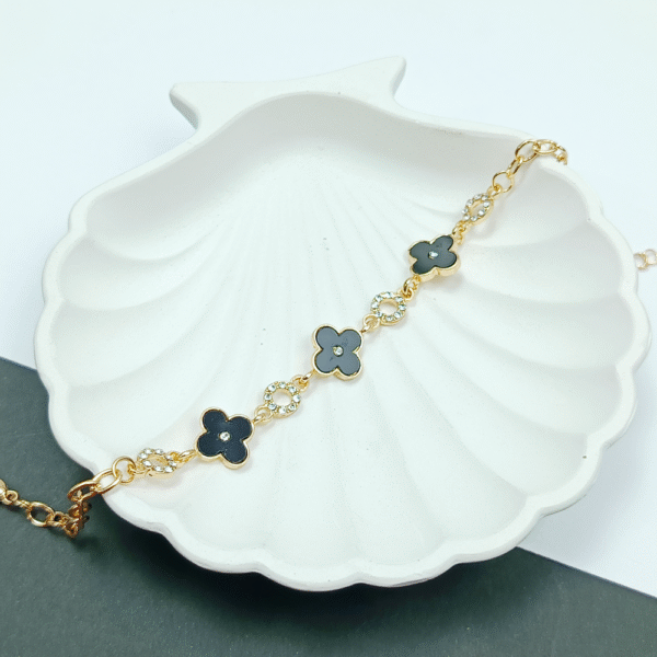 Mystic Floral Grace Chain Bracelet (GOLDEN) - Image 2