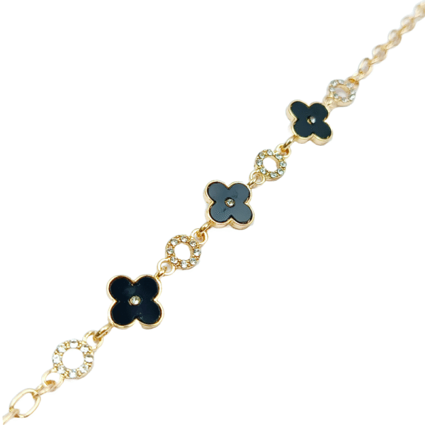 Mystic Floral Grace Chain Bracelet (GOLDEN)
