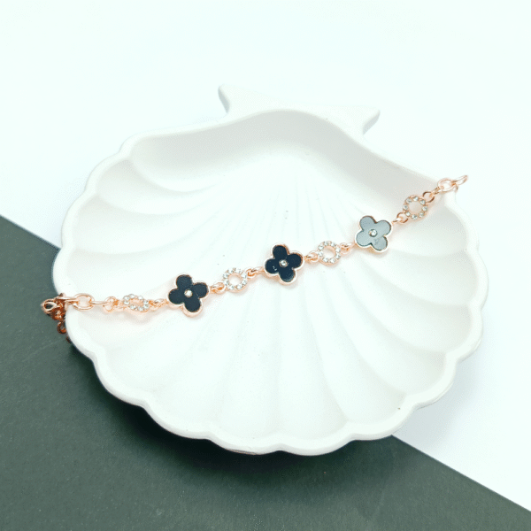 Mystic Floral Grace Chain Bracelet (ROSE GOLD) - Image 2