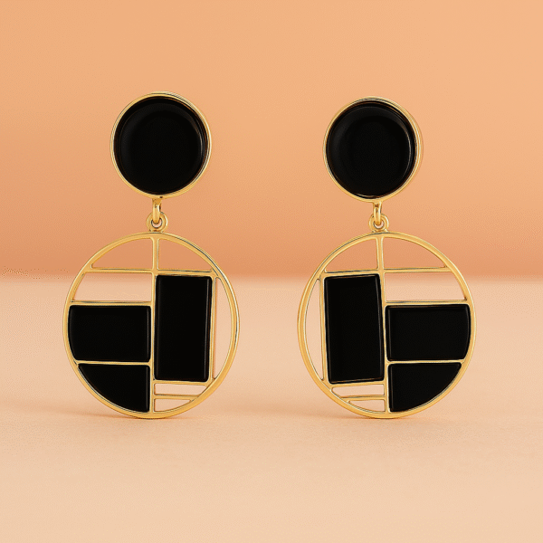 Opulent Halo Drop Earrings - Image 2